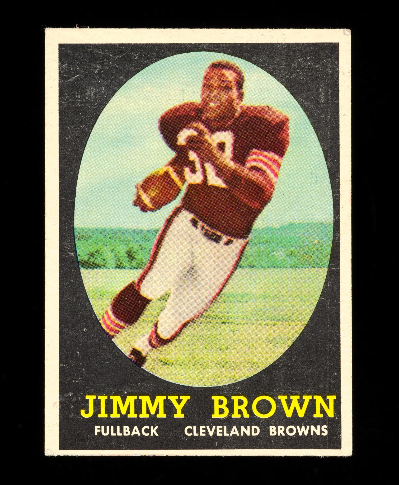 1958 Jimmy Brown Topps 62 Football Card