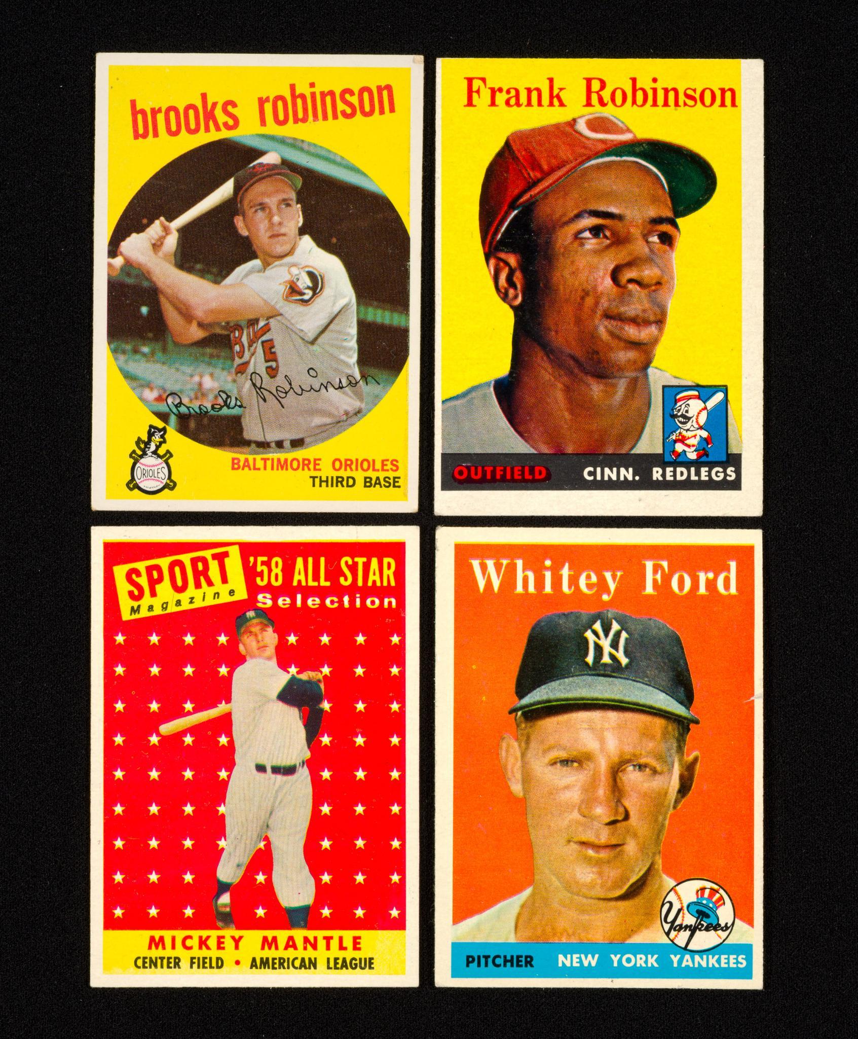 Mickey Mantle And Other 1950's Baseball Cards