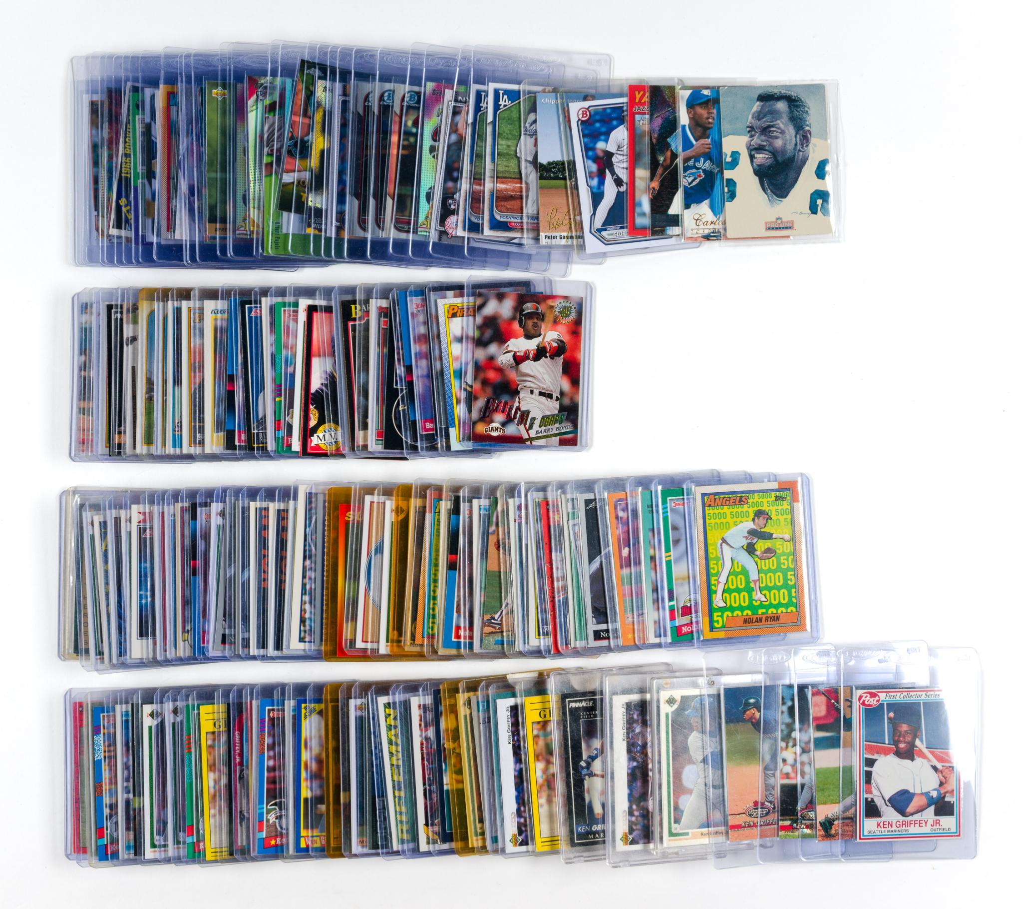 Nolan Ryan Ken Griffey Barry Bonds Derek Jeter Baseball Cards