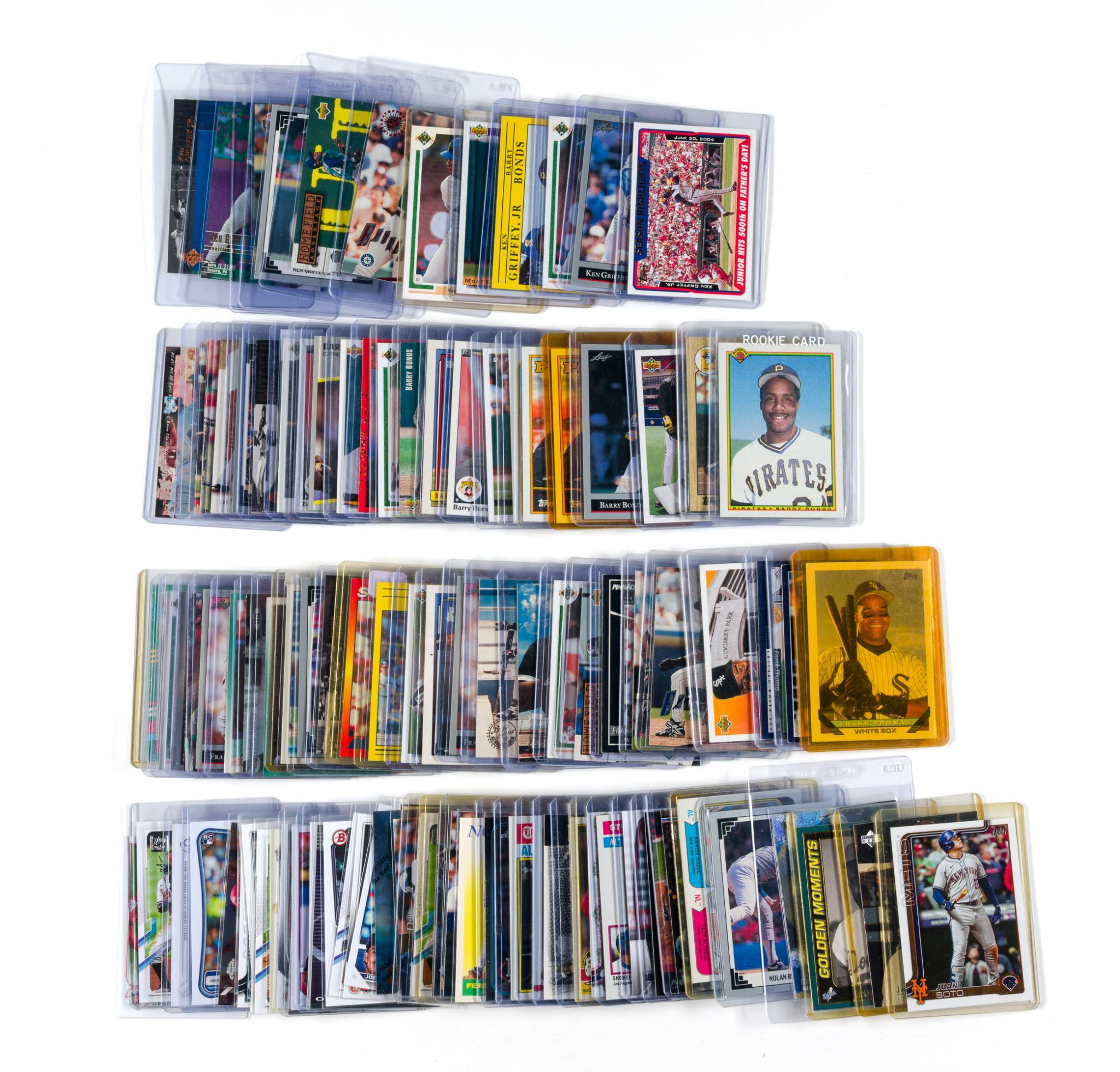 Baseball Cards Barry Bonds, Ken Griffey, Frank Thomas & Others