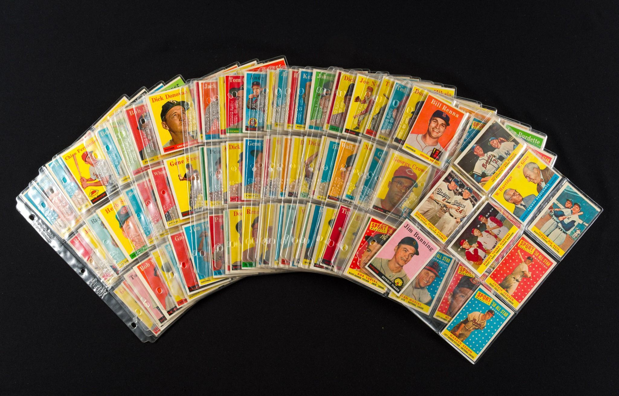 Approximately 242 1950's Topps Baseball Cards