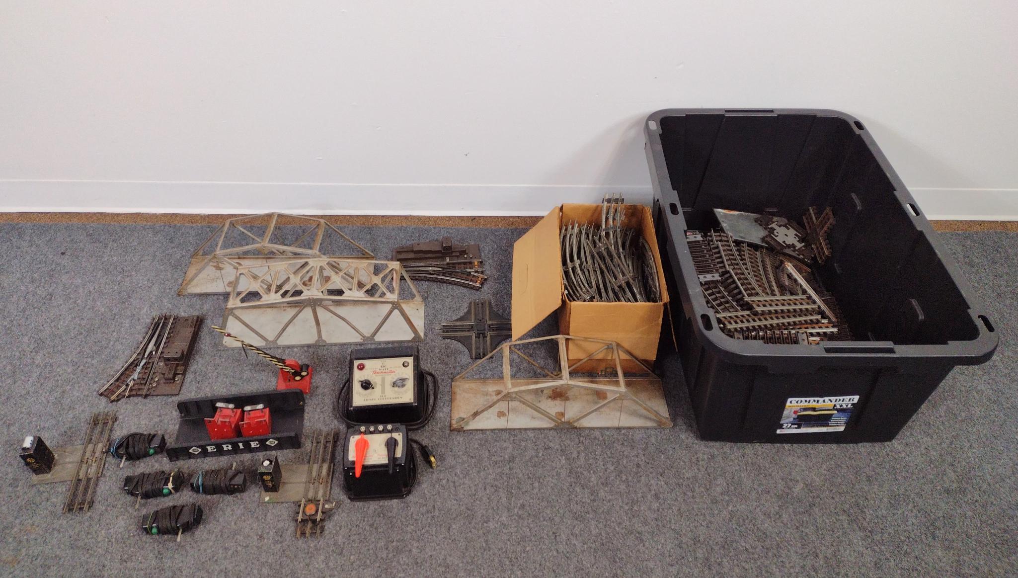 O Gauge Track incl Marx Tin Bridges