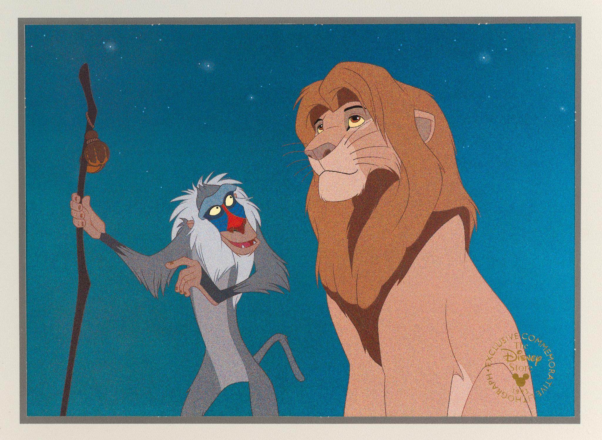 2 Disney Lion King Lithographs