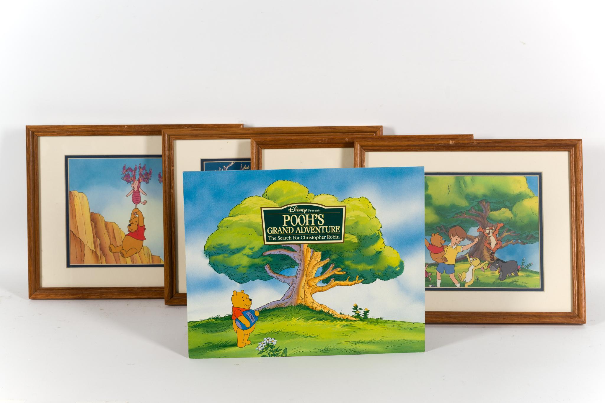 4 Disney's Winnie the Pooh Lithographs