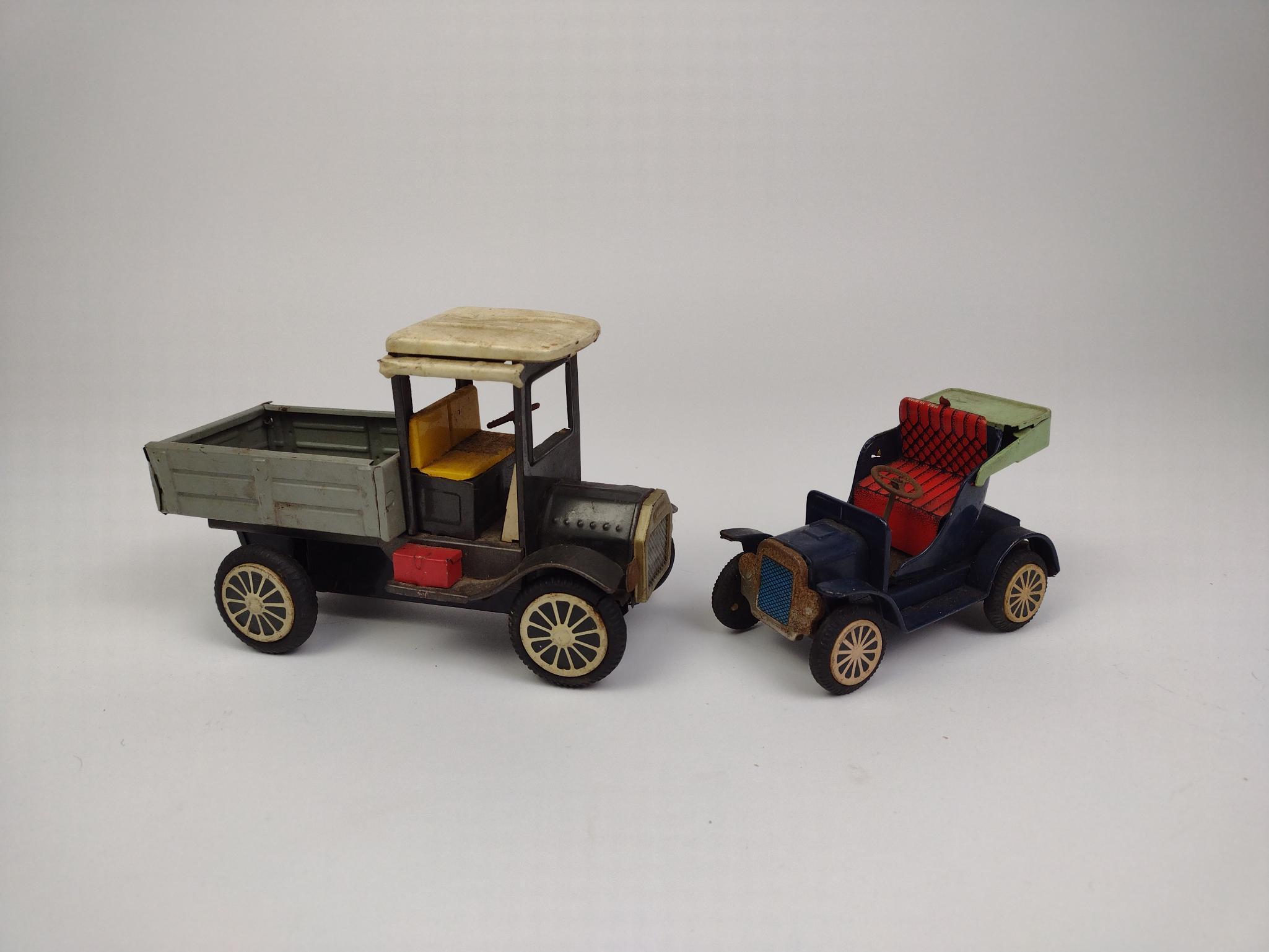 2 Japanese Tin Toy Trucks