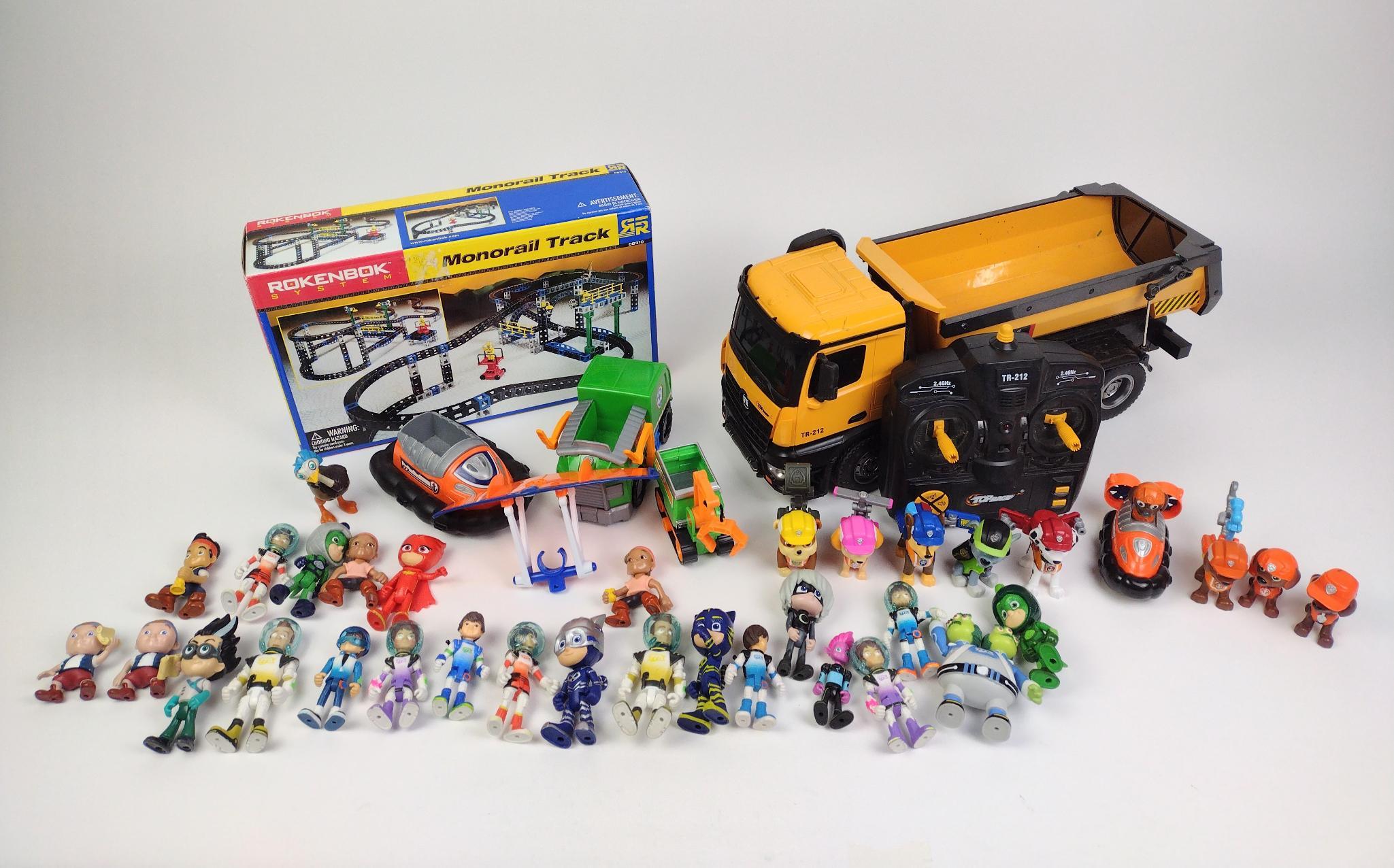 Toy Trucks and Animated Action Figures