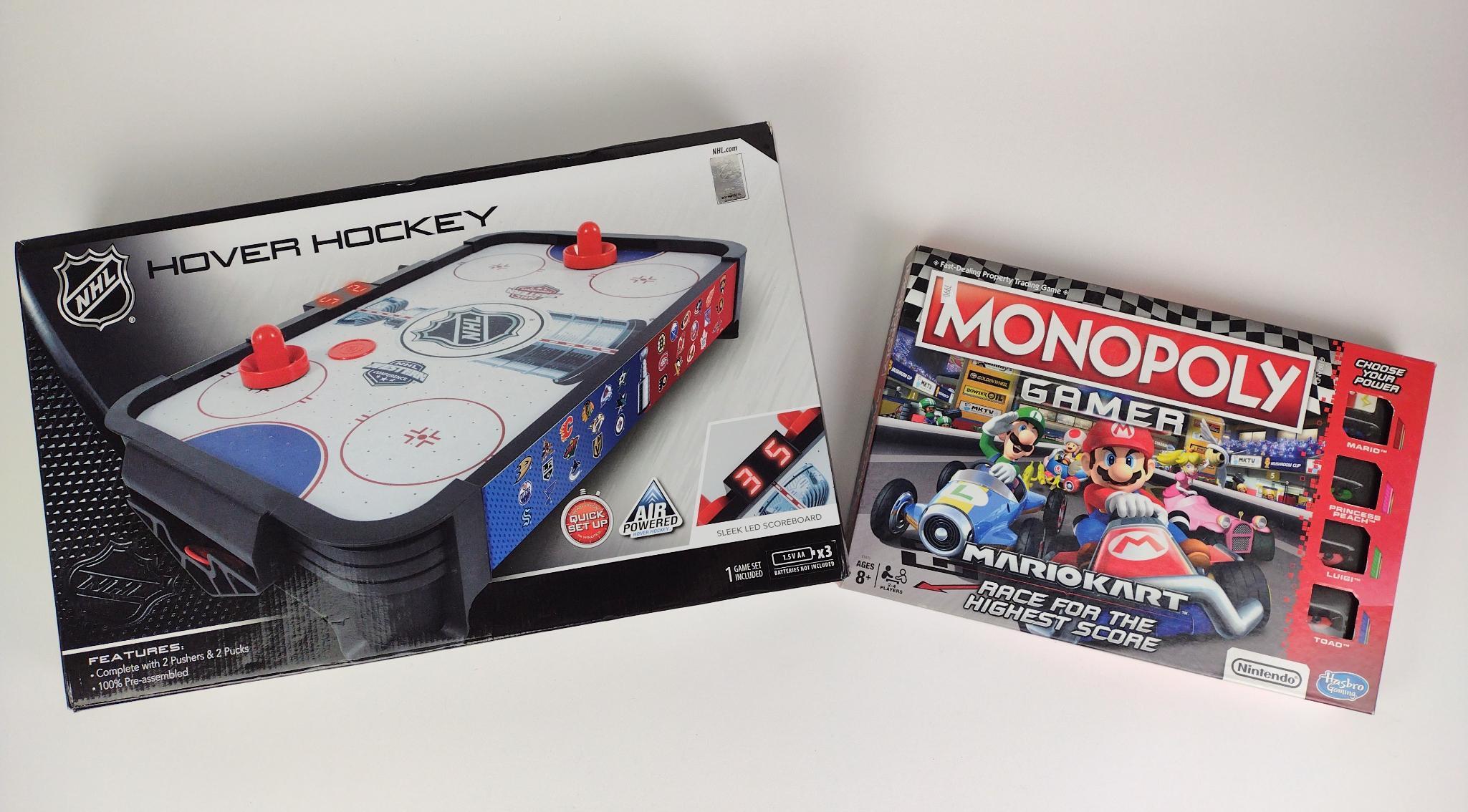 Miniature Air Hockey Table and Board Game
