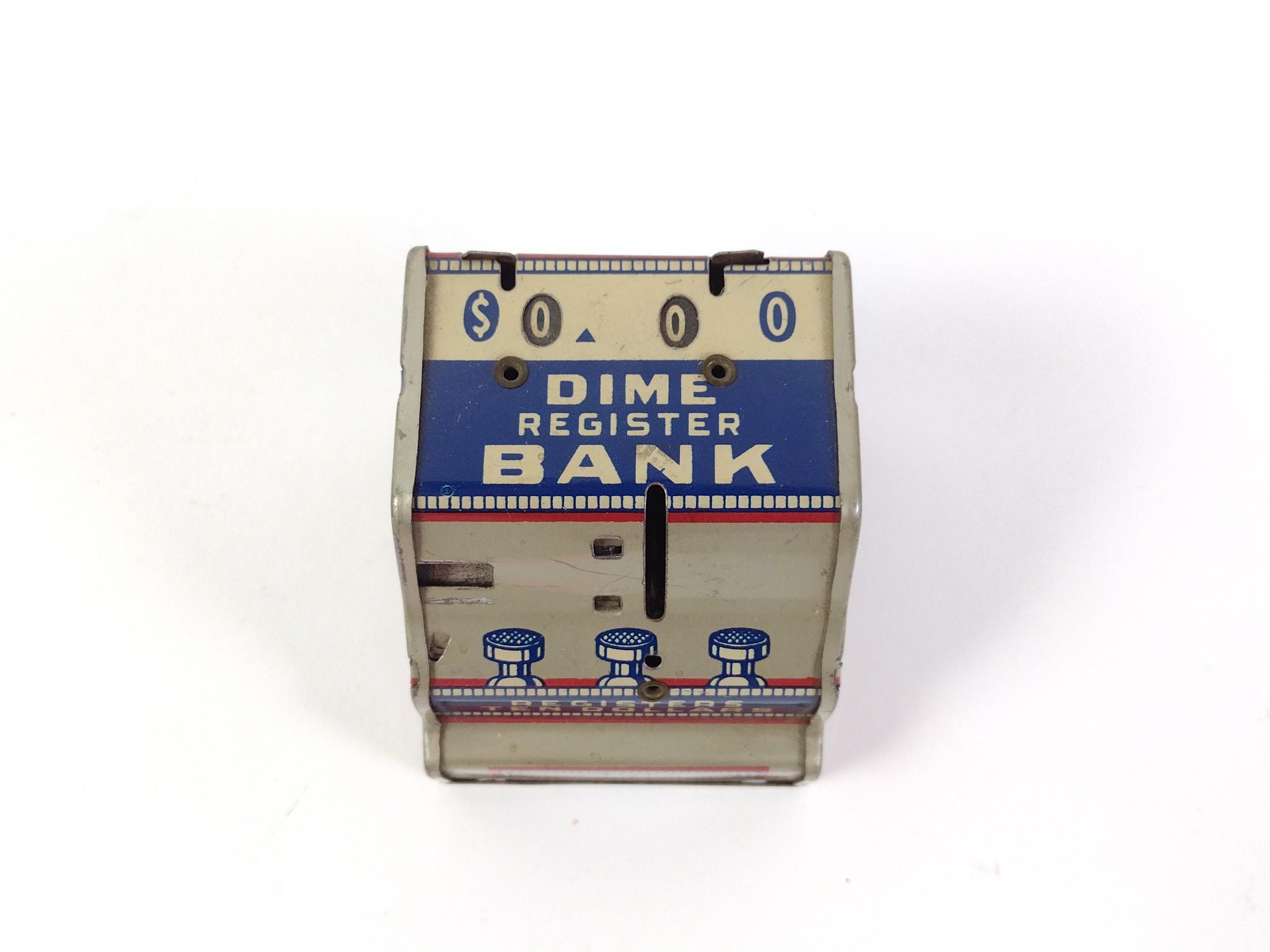 2 Antique Dime Register Banks