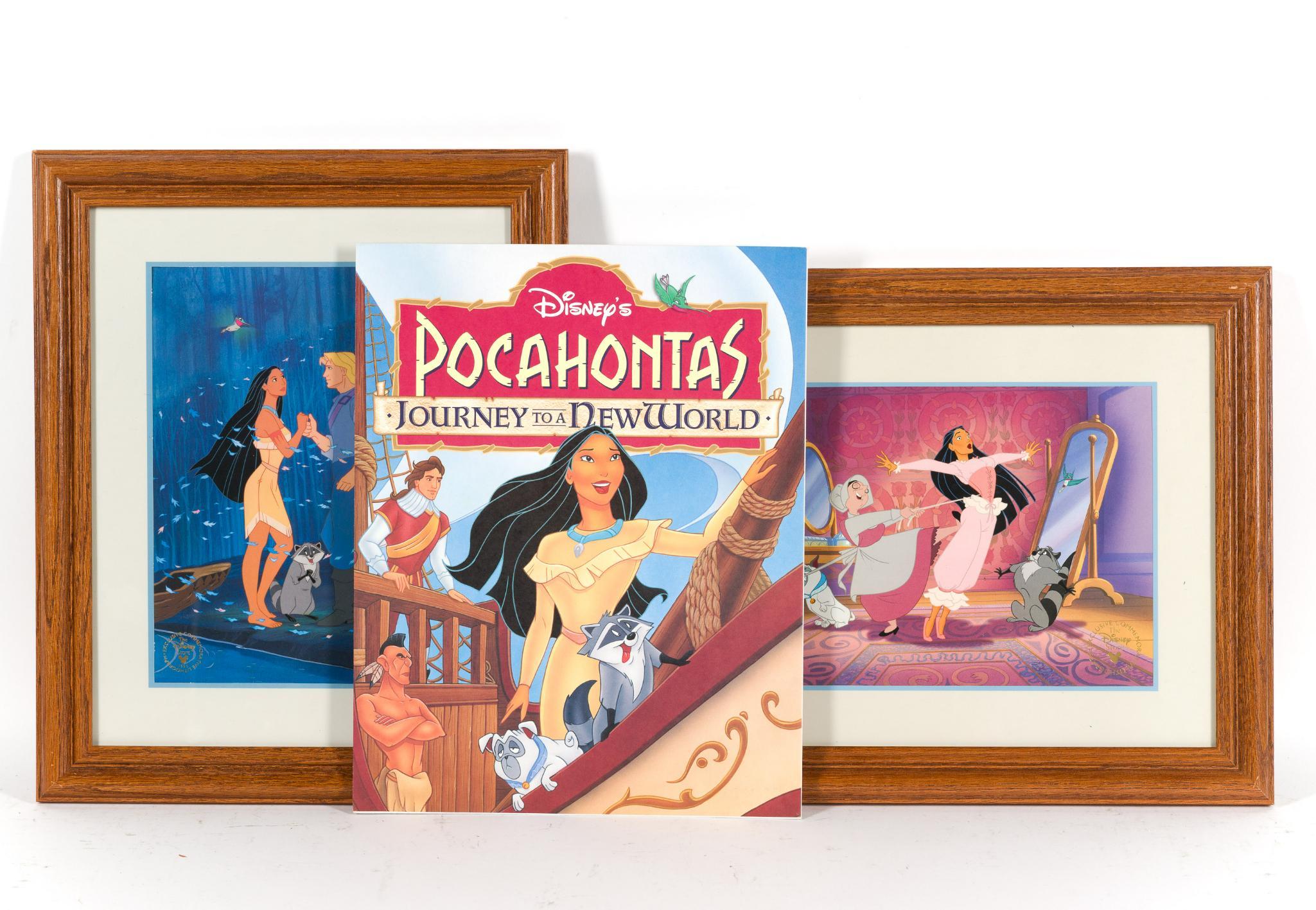 2 Disney Pocahontas Lithographs