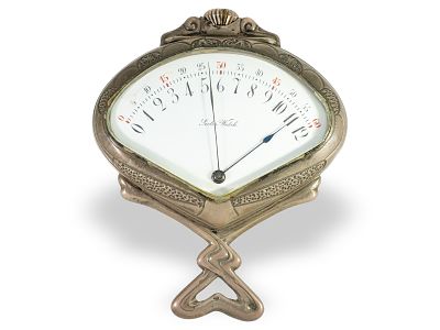 Pocket watch: rare Art Nouveau watch with retrograde display “Sector Watch”, Record Watch Co. 