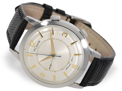 Wristwatch: LeCoultre Memovox Jumbo Automatic in excellent condition, 1950s: Ca. Ø 37.5 mm 