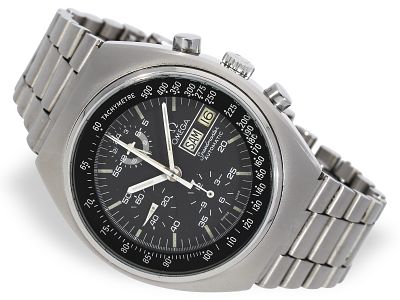 Wristwatch: Omega Chronograph Speedmaster Mark IV, Ref. 176.0012, 80s: Ca. Ø 42 mm, steel 