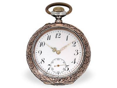 Pocket watch: rare ‘Tir Cantonal Morges 1891’ marksman's watch, fine precision movement by 