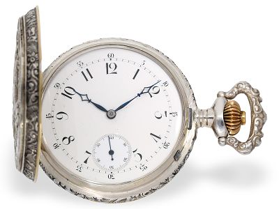 Pocket watch: one of the rarest and earliest marksman's watches, “Tir Federal Geneve 1887” 