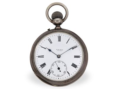 Pocket watch with enamel painting, hidden erotic scene, Hamann & Koch New York, circa 1865: 