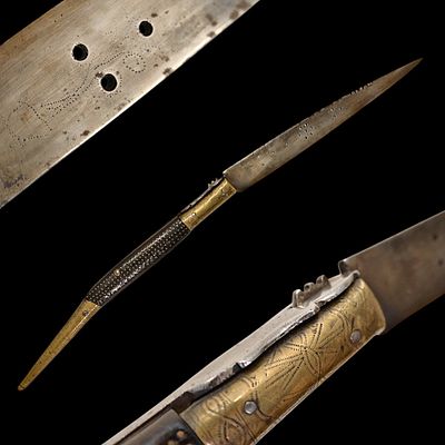 A high quality large Spanish navaja, late 19th century. Item details 
Description 
A high 
