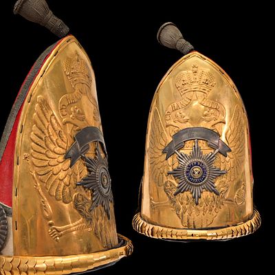 Extra rare Russian Pavlovsky Grenadier Regiment Officer's Miter Cap, late 19th century. Item 