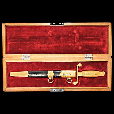 Extra rare Award Navy dirk "As a reward" in the case, Soviet Union, 1954. Item details 