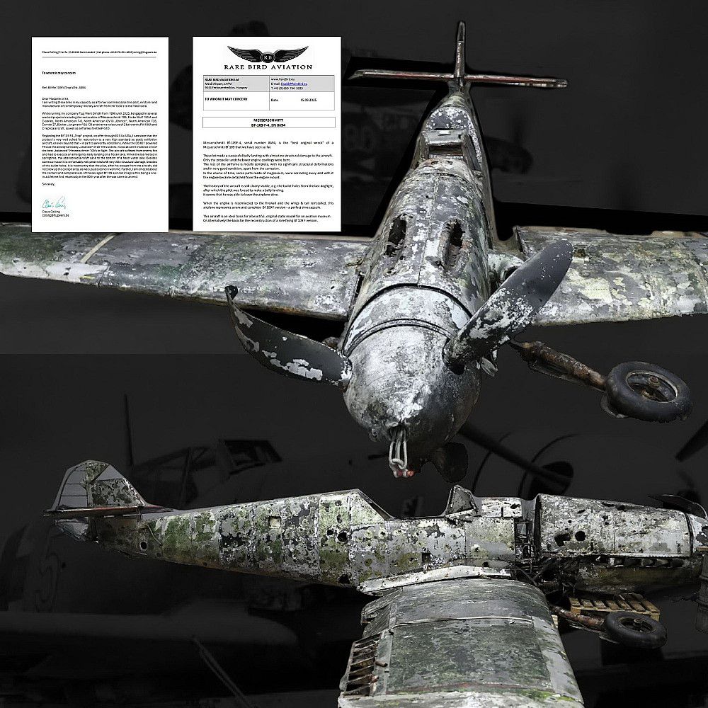 Extremely rare German Luftwaffe Bf-109F-4/TROP, Werk No 8694, Messerschmitt, Built in September 1941