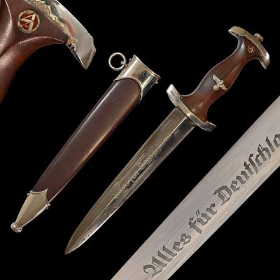 Rare WWII Nazi German dagger M33, SA Sturmabteilung, Karl Tiegel, Riemberg. Item details 