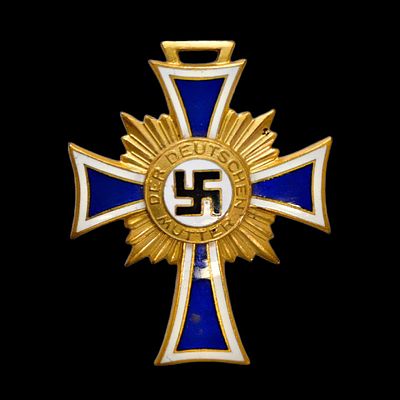 WWII Nazi German, Cross of Honor of the German Mother, Gold Class, 1939-1945. Item details 