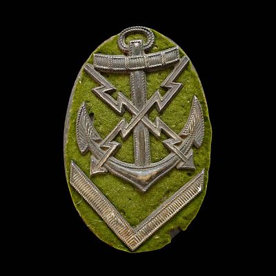 Original WWII German, Kriegsmarine Wireless Operator's Mate (Oberfernschreibmaat) Sleeve Badge. 