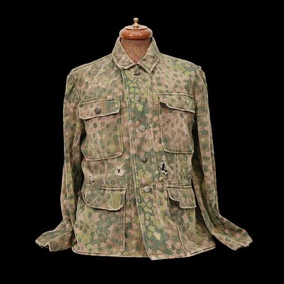 Rare WWII Nazi German SS "Dot 44" Camouflage Pattern Tunic (feldbluse). Item details 