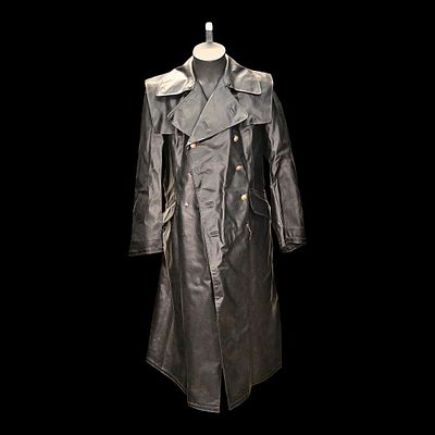WWII Nazi German Gestapo leather coat black. Item details 
Description 
WWII Nazi German 