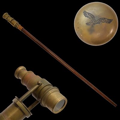 Extra Rare Walking Stick, Spyglass cane, Nazi Germany, 20th century. Item details 
Description 