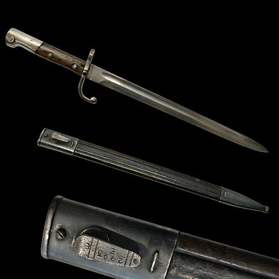 A Brazilian Model 1908 Mauser Bayonet with Original Scabbard. Item details 
Description 
A 
