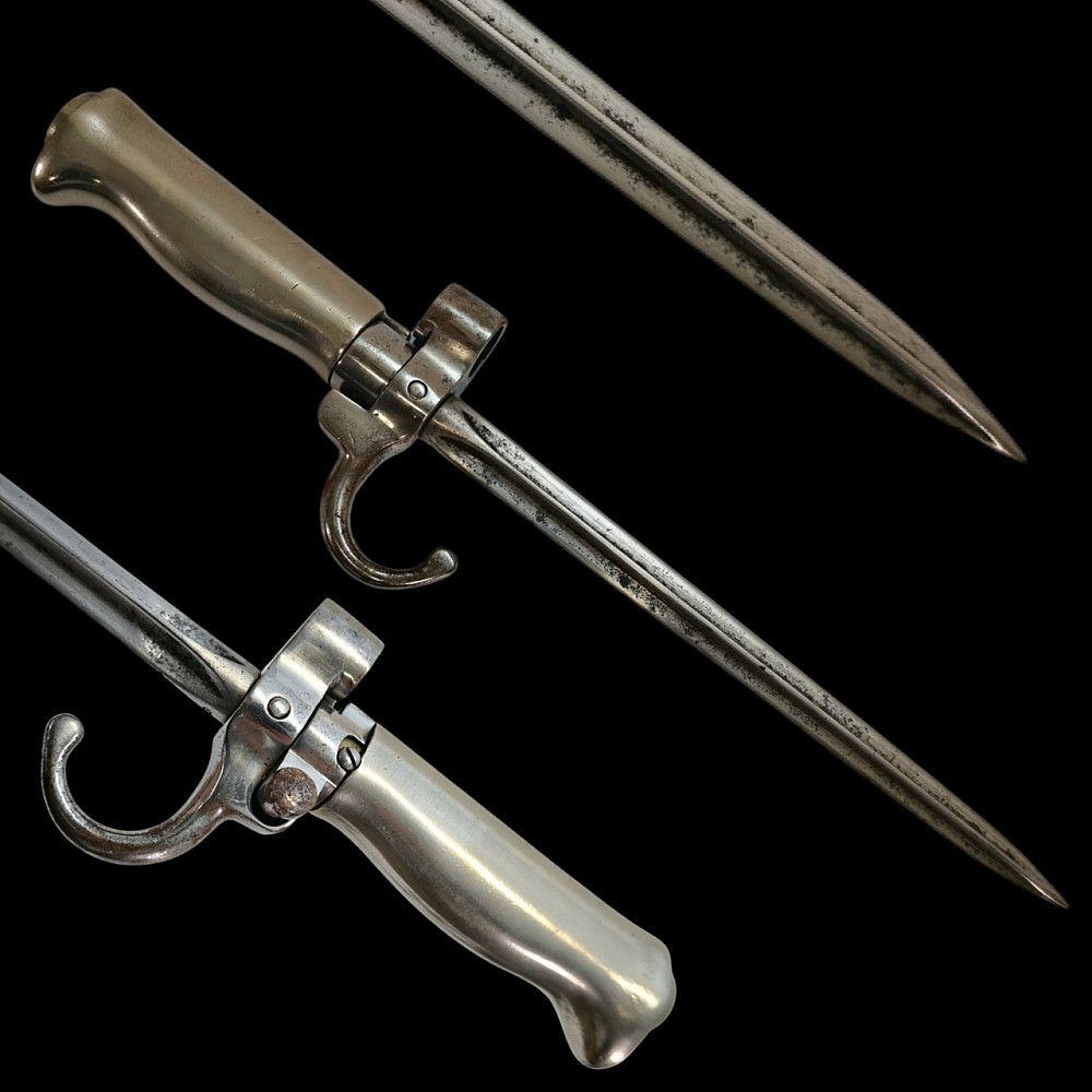 A French Model 1886 Lebel rifle, Bayonet, Shortened. Item details 
Description 
A French Model 