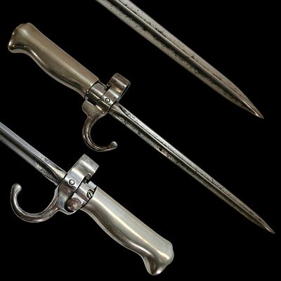A French Model 1886 Lebel rifle, Bayonet, Shortened. Item details 
Description 
A French Model 