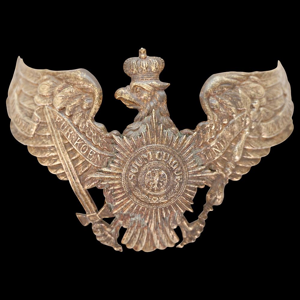 Prussian Guard Eagle Helmet Plate (Wappen), circa 1895–1914. Item details 
Description 