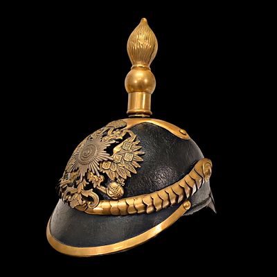 Very rare Helmet of a pupil of the Imperial Page Corps, model 1872, Russian Empire, 19th century. 