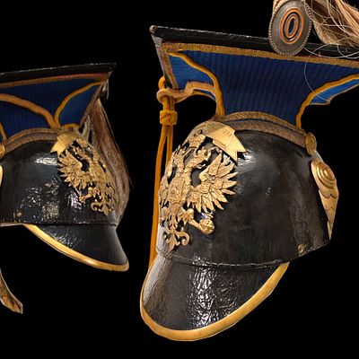 Rare Uhlan officer's helmet, "confederate" form, Life Guards Uhlan Regiment, Russian Empire, 19th С