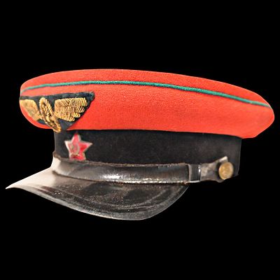 Rare Soviet VOSO (Military Transport Services) Station Commandant Visor Cap, 1940s. Item 