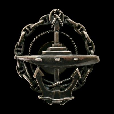 Imperial Russian Submarine Officer's Qualification Badge, 1909. Item details 
Description 