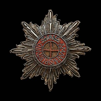 Embroidered Silver Breast Star of the Order of Saint Anna, 1st Class, Russia. Item details 