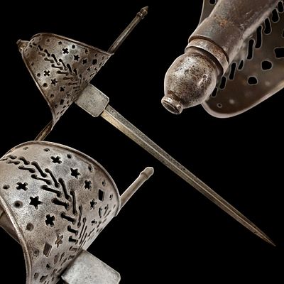 A beautiful Left-hand dagger, Spain, 18th century. Item details 
Description 
A beautiful 