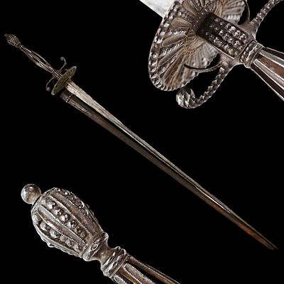 A French small-sword with cut steel hilt, 1770 - 1790. Item details 
Description 
A French 