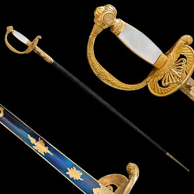 Extremely rare, First Empire, late 18th C smallsword for the founders of the "Institute of Egypt". 