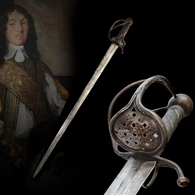 A Rare Dutch Walloon sword of Duc Adolphe-Guillaume de Saxe-Eisenach, second half of the 17th 