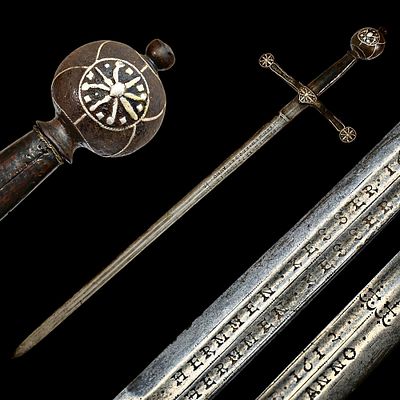 A Rare German Silver-Inlaid Powerful Sword by Hermmen Keeser, Dated 1612. Item details 