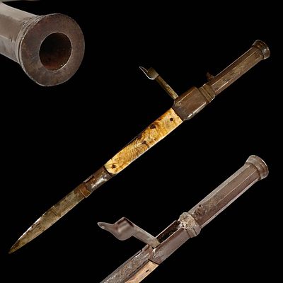 Rare Folding Knife Combined with Percussion Pistol. Spain, mid-19th century. Item details 