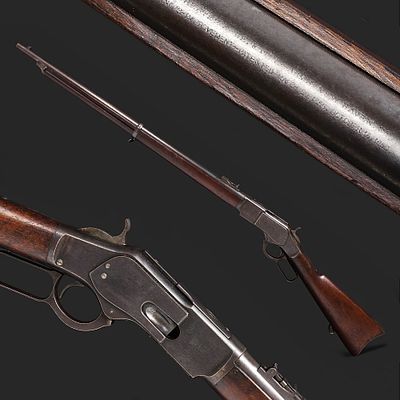 A Extra Rare Prototype Winchester Model 1873 "Spanish Model" Lever Action Musket, USA, 1879. Ite 