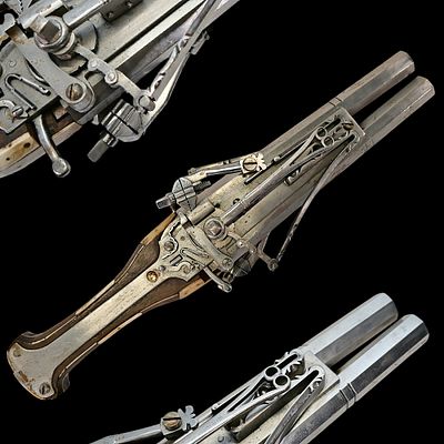 A Museum-Quality Working Replica of a 16th-C. Wheellock Pistol by Walter Agnoletto, Italy, 20th-C..