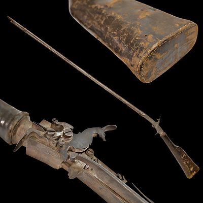 Rare Pneumatic, Air Gun, Europe, First Quarter of the 19th Century. Item details 
Description 