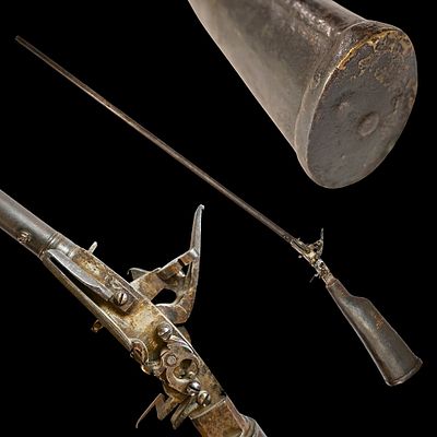 Rare German Pneumatic, Air Gun by Ferdinand Eckard, Bamberg, 18th Century. Item details 