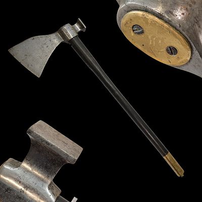Stunning, Large Size, Sapper Engineer's Axe, France, First Empire, early 19th century. Item 