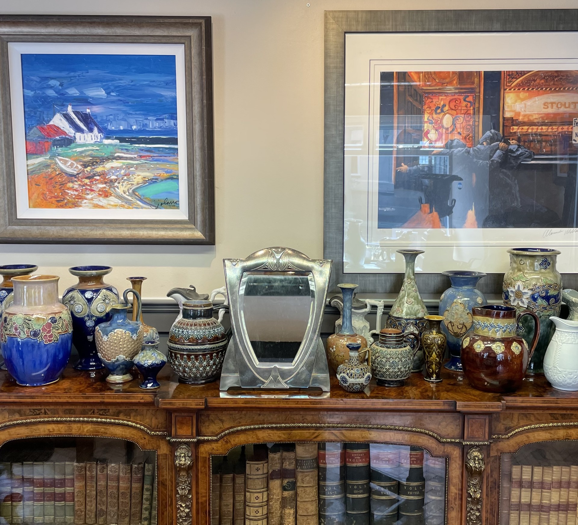 Collections Of Royal Doulton, Modern Pictures, Antiques And Much More